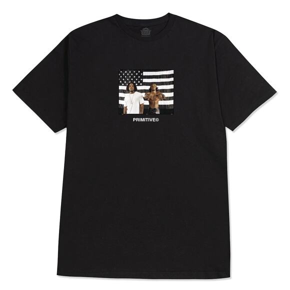 Primitive Skate X Outkast Men's T-Shirt Stripes Short Sleeve Tee - Picture 1 of 2